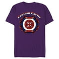 thumbnail image 1 of Marvel Studios What If...? Captain Carter Shield Vintage Art - Short Sleeve Blended T-Shirt for Adults - Customized-Purple, 1 of 5