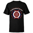 thumbnail image 1 of Marvel Studios What If...? Captain Carter Shield Vintage Art - Short Sleeve T-Shirt for Kids - Customized-Black, 1 of 5