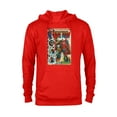 thumbnail image 1 of Marvel Studios What If...? Sakaarian Iron Man & Gamora Comic - Pullover Hoodie for Adults - Customized-Red, 1 of 5