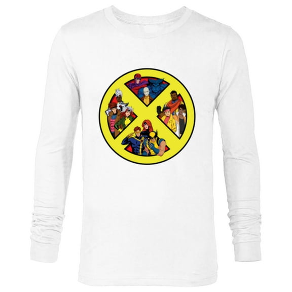 Marvel Studios X-Men ’97 Animated Series Team X-Logo Symbol - Long Sleeve T-Shirt for Men - Customized-White