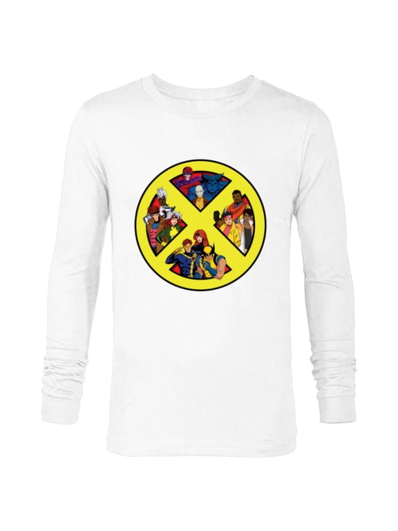 Studios X-Men ’97 Animated Series Team X-Logo Symbol - Long Sleeve T-Shirt for Men - Customized-White