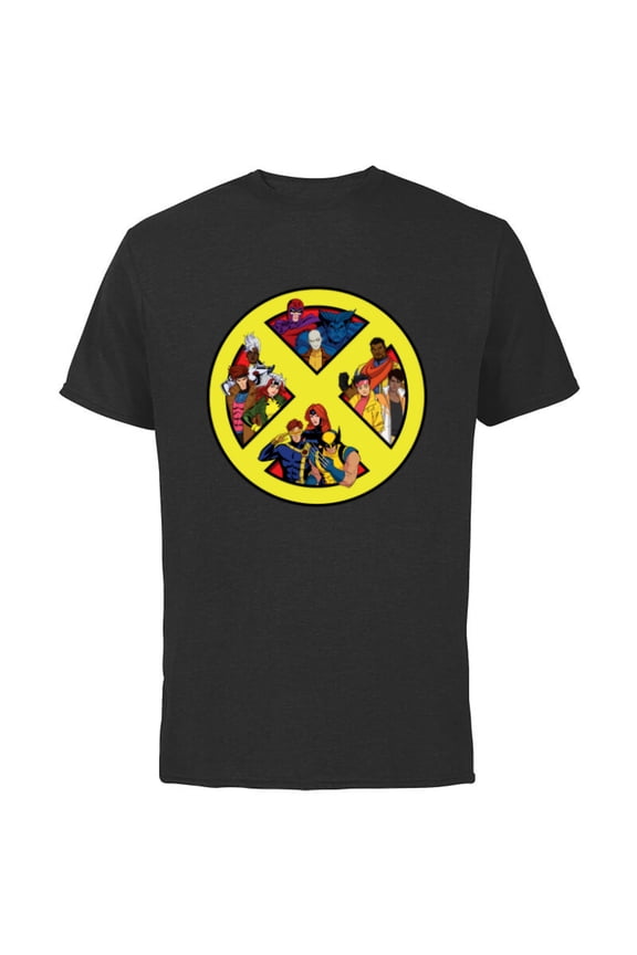 Studios X-Men ’97 Animated Series Team X-Logo Symbol - Short Sleeve Cotton T-Shirt for Adults - Customized-Black
