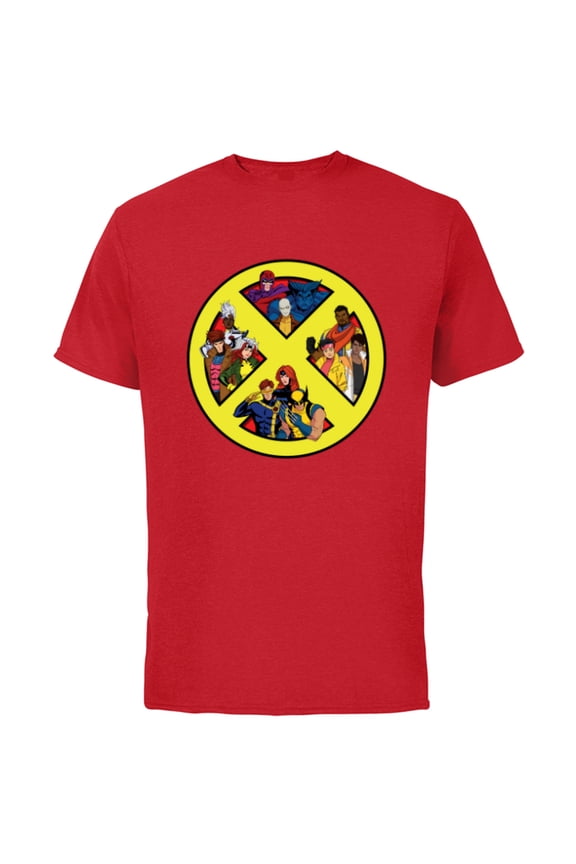 Studios X-Men ’97 Animated Series Team X-Logo Symbol - Short Sleeve Cotton T-Shirt for Adults - Customized-Red
