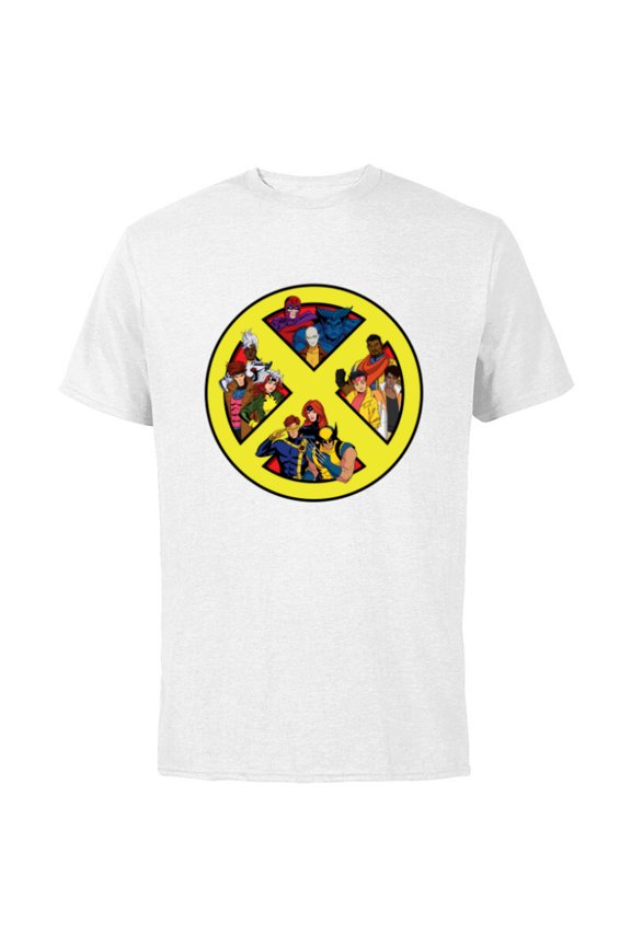 Studios X-Men ’97 Animated Series Team X-Logo Symbol - Short Sleeve Cotton T-Shirt for Adults - Customized-White