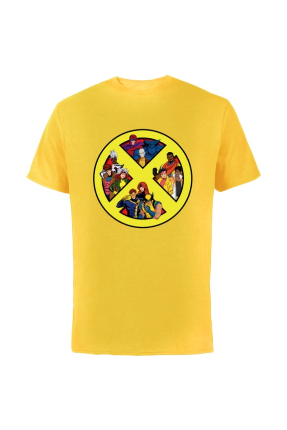 Studios X-Men ’97 Animated Series Team X-Logo Symbol - Short Sleeve Cotton T-Shirt for Adults - Customized-Yellow