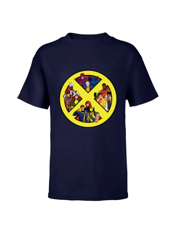 Studios X-Men ’97 Animated Series Team X-Logo Symbol - Short Sleeve T-Shirt for Kids - Customized-Navy