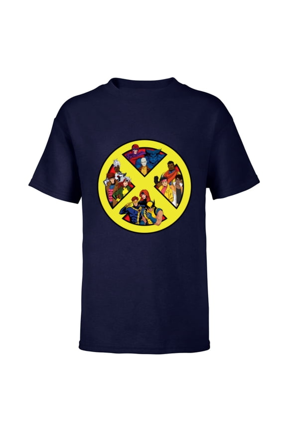 Studios X-Men ’97 Animated Series Team X-Logo Symbol - Short Sleeve T-Shirt for Kids - Customized-Navy