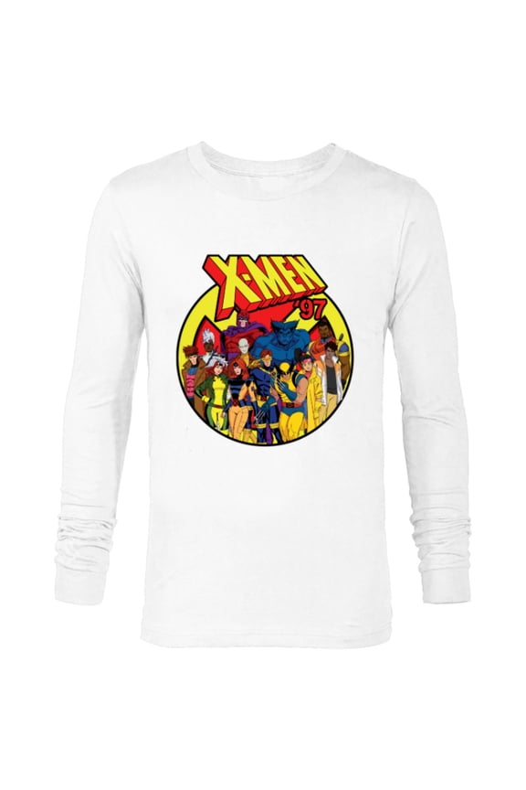 Studios X-Men ’97 Animated Series Team and Title Logo - Long Sleeve T-Shirt for Men - Customized-White