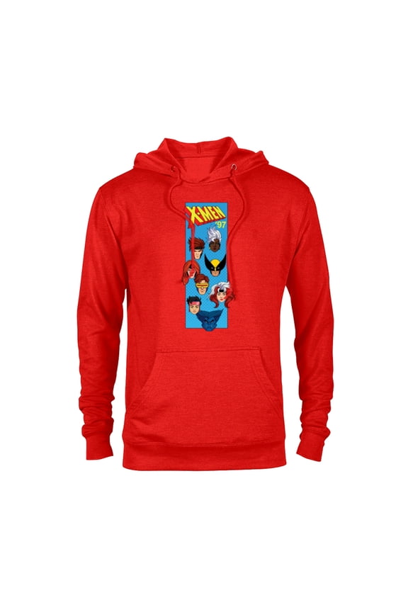 Studios X-Men ’97 Animated Series Vertical Box Team- Pullover Hoodie for Adults - Customized-Red