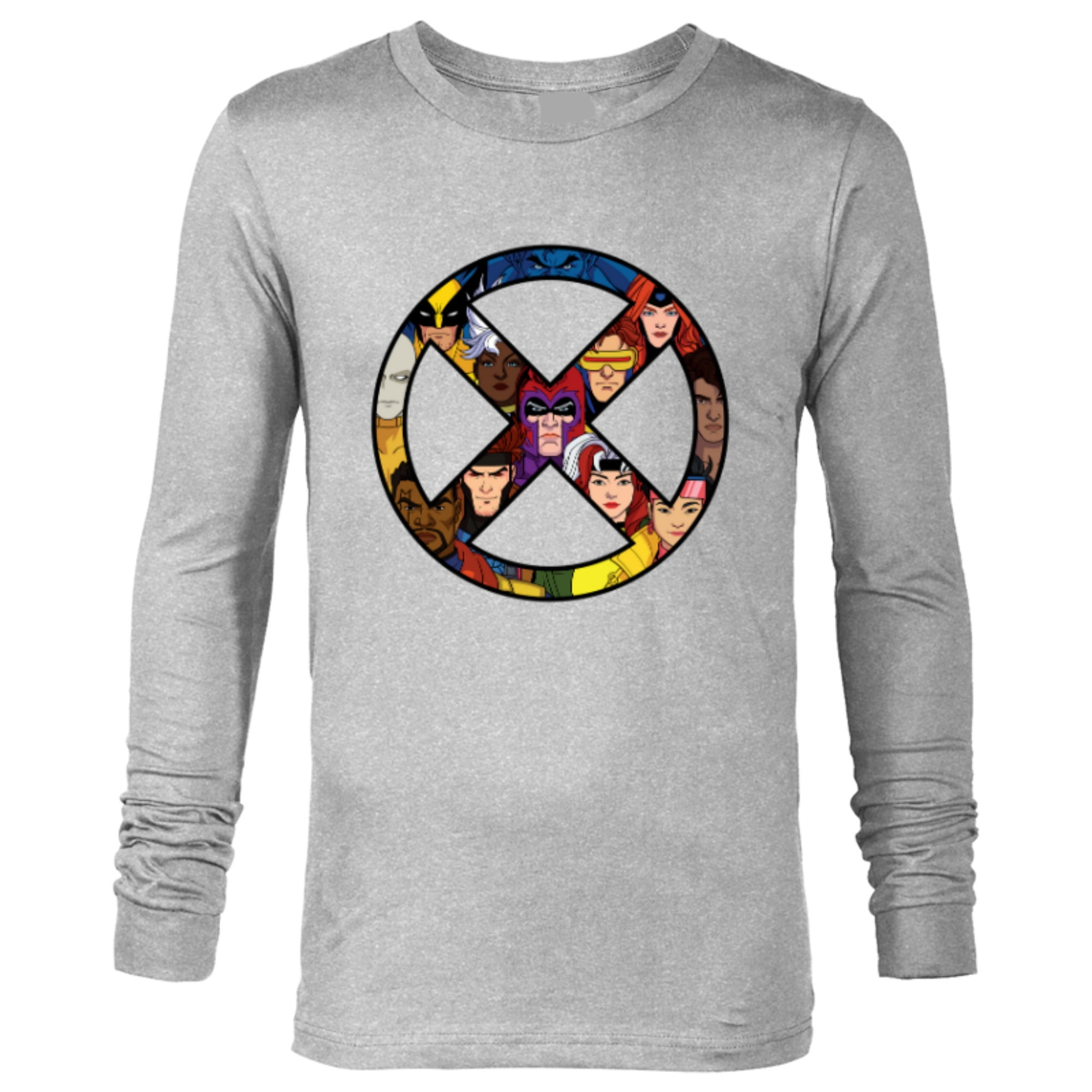 NCAA Long Sleeve T-Shirt - Distressed Circle Logo, Team Colors, Unisex Fit (Illinois Fighting Illini Shown)