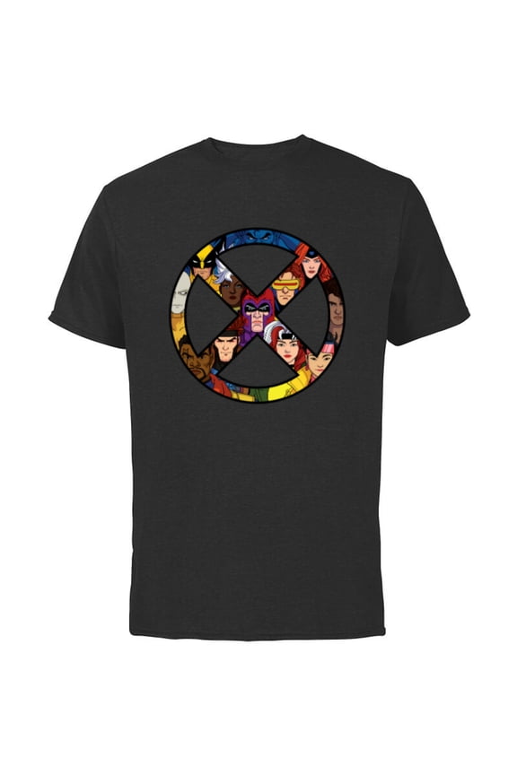 Studios X-Men ’97 Animated Series X-Circle Logo Team - Short Sleeve Cotton T-Shirt for Adults - Customized-Black
