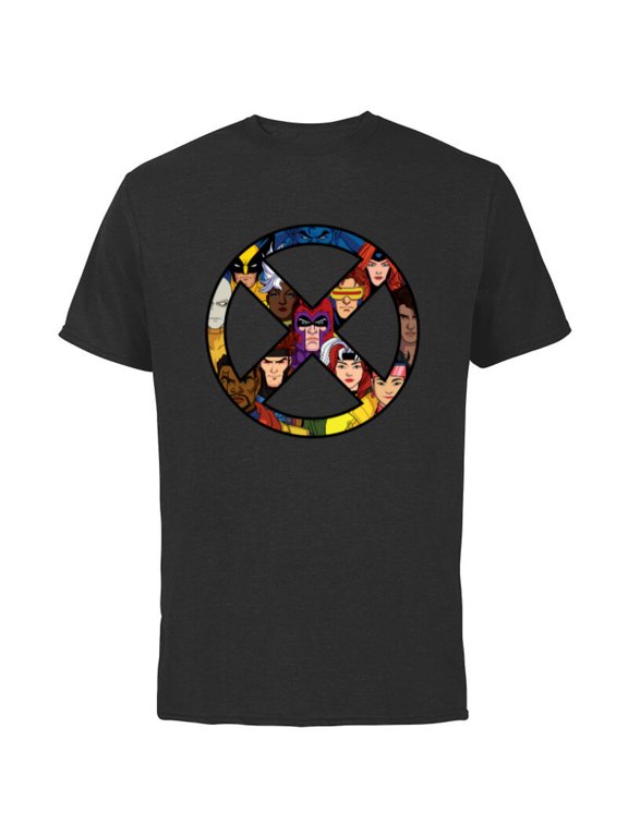 Studios X-Men ’97 Animated Series X-Circle Logo Team - Short Sleeve Cotton T-Shirt for Adults - Customized-Black