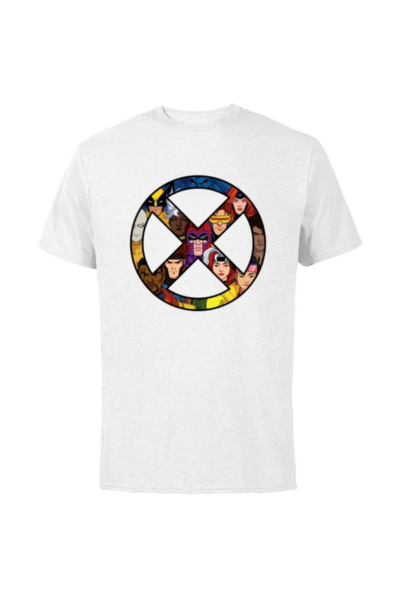 Studios X-Men ’97 Animated Series X-Circle Logo Team - Short Sleeve Cotton T-Shirt for Adults - Customized-White