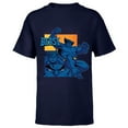 thumbnail image 1 of Marvel Studios X-Men ’97 Beast Logo Action Panels- Short Sleeve T-Shirt for Kids - Customized-Navy, 1 of 5