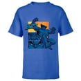 thumbnail image 1 of Marvel Studios X-Men ’97 Beast Logo Action Panels- Short Sleeve T-Shirt for Kids - Customized-Royal, 1 of 5