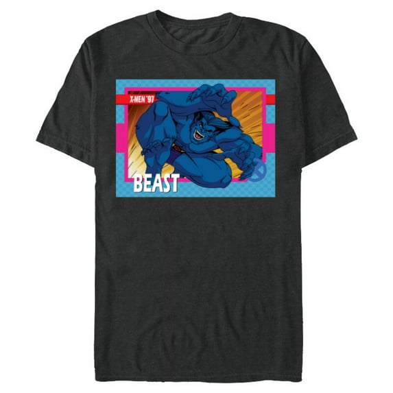 Marvel Studios X-Men ’97 Beast Retro Trading Card- Short Sleeve Blended T-Shirt for Adults - Customized-Dark Heather
