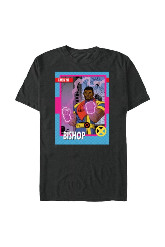 Studios X-Men ’97 Bishop Retro Trading Card- Short Sleeve Blended T-Shirt for Adults - Customized-Dark Heather