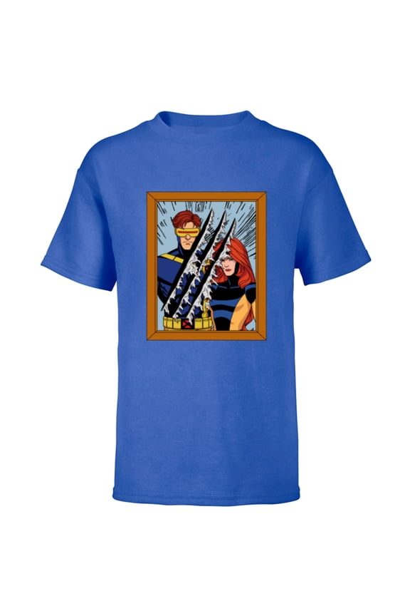 Studios X-Men ’97 Cyclops Jean Photo Wolverine Claws- Short Sleeve T-Shirt for Kids - Customized-Royal