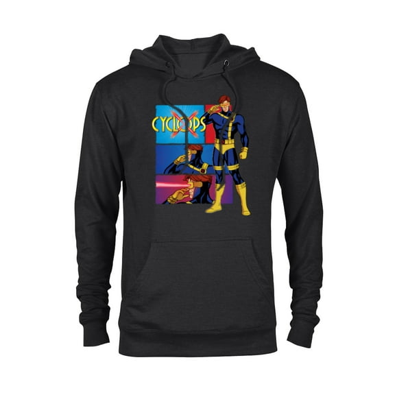 Marvel Studios X-Men ’97 Cyclops Optic Blast Action Panels- Pullover Hoodie for Adults - Customized-Black