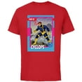 thumbnail image 1 of Marvel Studios X-Men ’97 Cyclops Retro Trading Card- Short Sleeve Cotton T-Shirt for Adults - Customized-Red, 1 of 5