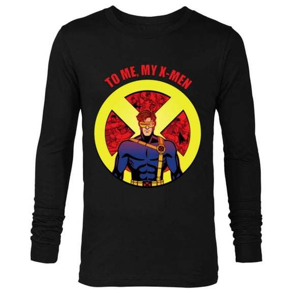 Marvel Studios X-Men ’97 Cyclops X-Logo To Me My X-Men- Long Sleeve T-Shirt for Men - Customized-Black