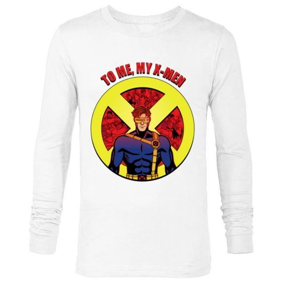 Marvel Studios X-Men ’97 Cyclops X-Logo To Me My X-Men- Long Sleeve T-Shirt for Men - Customized-White