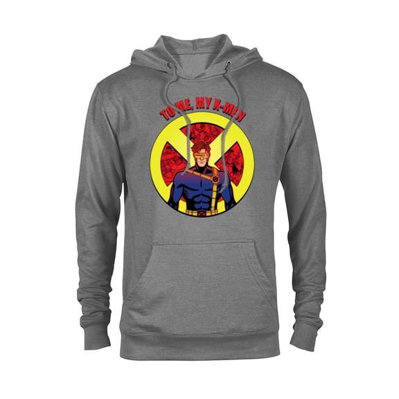 Marvel Studios X-Men ’97 Cyclops X-Logo To Me My X-Men- Pullover Hoodie for Adults - Customized-Athletic Heather