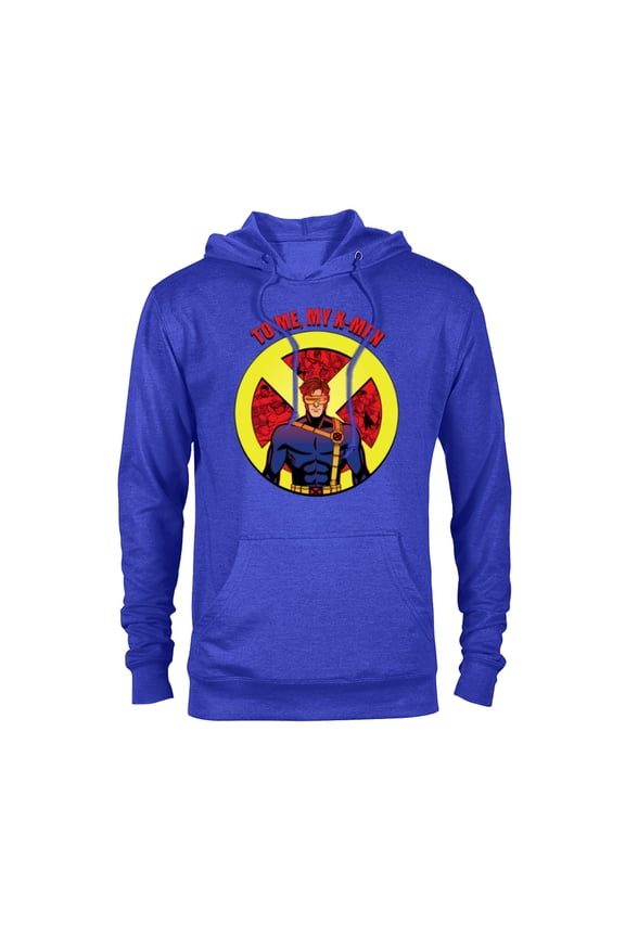 Studios X-Men ’97 Cyclops X-Logo To Me My X-Men- Pullover Hoodie for Adults - Customized-Royal