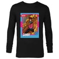 thumbnail image 1 of Marvel Studios X-Men ’97 Gambit Retro Trading Card- Long Sleeve T-Shirt for Men - Customized-Black, 1 of 5