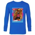 thumbnail image 1 of Marvel Studios X-Men ’97 Gambit Retro Trading Card- Long Sleeve T-Shirt for Men - Customized-Navy, 1 of 5