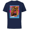 thumbnail image 1 of Marvel Studios X-Men ’97 Gambit Retro Trading Card- Short Sleeve Cotton T-Shirt for Adults - Customized-Navy, 1 of 5
