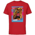 thumbnail image 1 of Marvel Studios X-Men ’97 Gambit Retro Trading Card- Short Sleeve Cotton T-Shirt for Adults - Customized-Red, 1 of 5