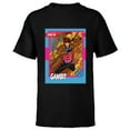 thumbnail image 1 of Marvel Studios X-Men ’97 Gambit Retro Trading Card- Short Sleeve T-Shirt for Kids - Customized-Black, 1 of 5