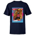 thumbnail image 1 of Marvel Studios X-Men ’97 Gambit Retro Trading Card- Short Sleeve T-Shirt for Kids - Customized-Navy, 1 of 5