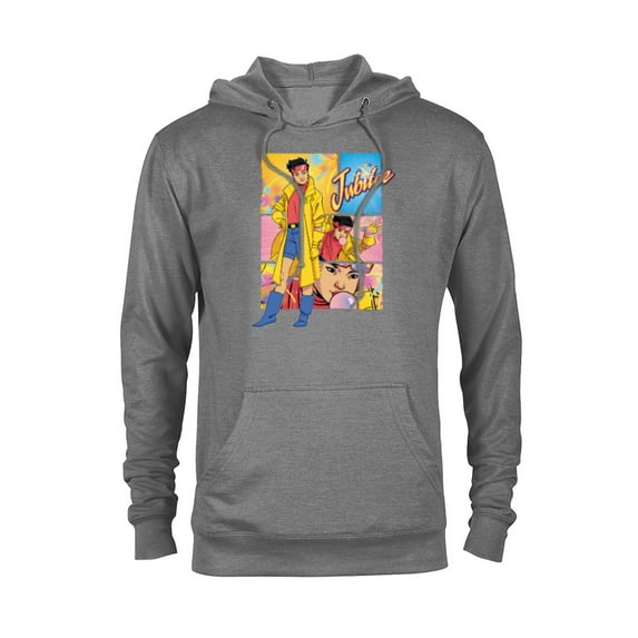 Marvel Studios X-Men ’97 Jubilee Powers & Logo Action Panels- Pullover Hoodie for Adults - Customized-Athletic Heather