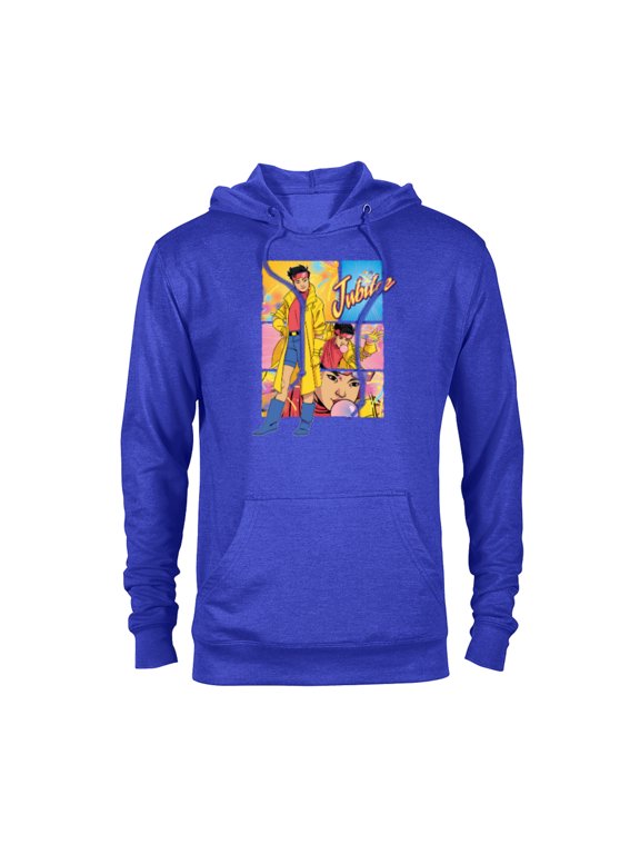 Studios X-Men ’97 Jubilee Powers & Logo Action Panels- Pullover Hoodie for Adults - Customized-Royal