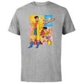 thumbnail image 1 of Marvel Studios X-Men ’97 Jubilee Powers & Logo Action Panels- Short Sleeve Cotton T-Shirt for Adults - Customized-Athletic Heather, 1 of 5