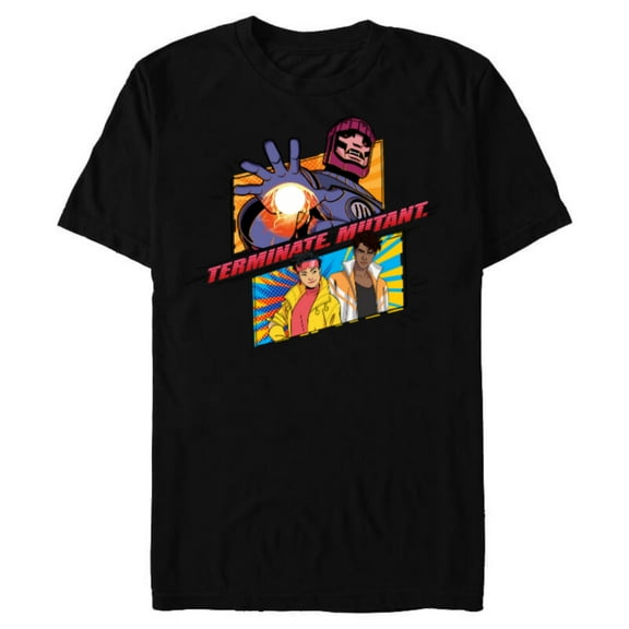 Marvel Studios X-Men ’97 Jubilee Sentinel Terminate Mutant- Short Sleeve Blended T-Shirt for Adults - Customized-Black