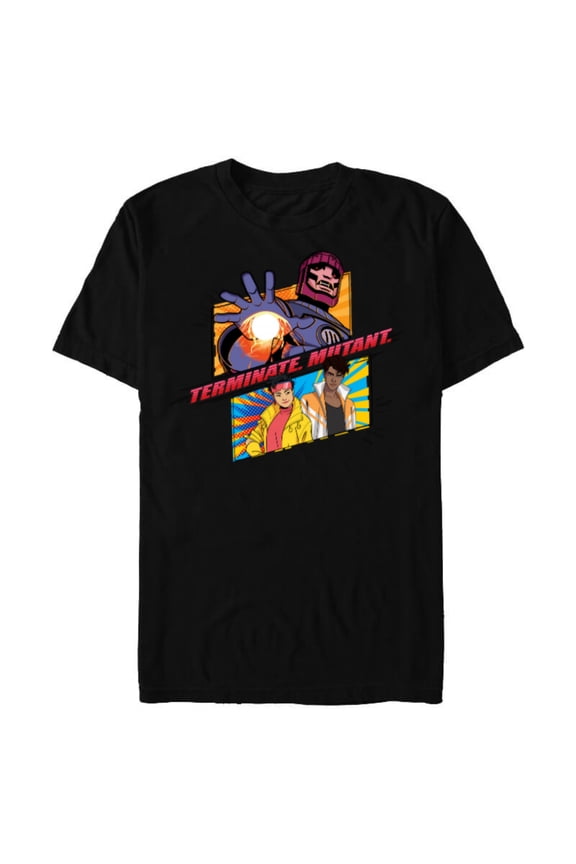 Studios X-Men ’97 Jubilee Sentinel Terminate Mutant- Short Sleeve Blended T-Shirt for Adults - Customized-Black