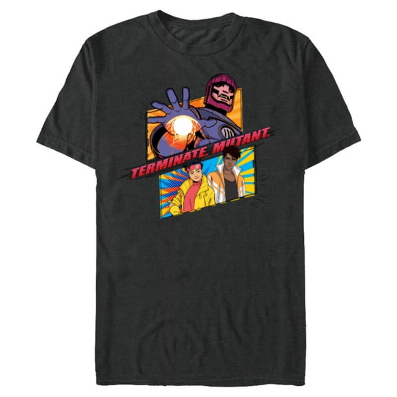 Marvel Studios X-Men ’97 Jubilee Sentinel Terminate Mutant- Short Sleeve Blended T-Shirt for Adults - Customized-Dark Heather