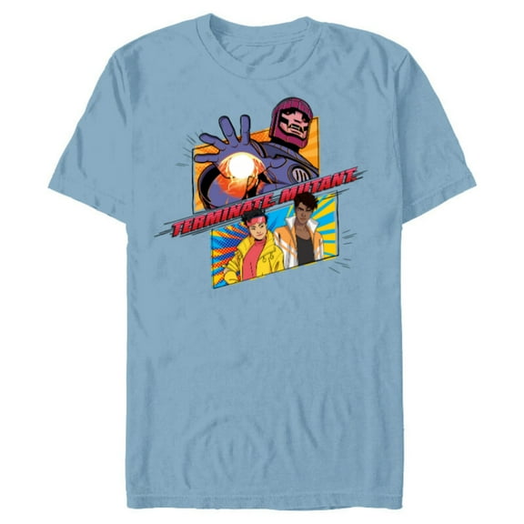 Marvel Studios X-Men ’97 Jubilee Sentinel Terminate Mutant- Short Sleeve Blended T-Shirt for Adults - Customized-Ocean Blue