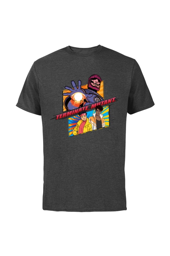 Studios X-Men ’97 Jubilee Sentinel Terminate Mutant- Short Sleeve Cotton T-Shirt for Adults - Customized-Charcoal