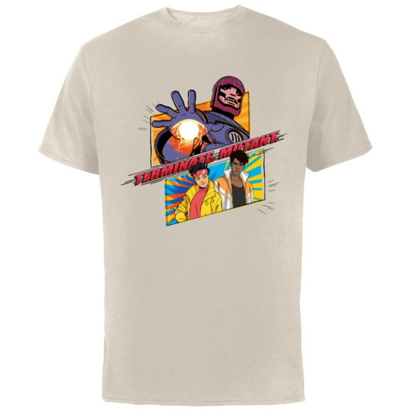 Marvel Studios X-Men ’97 Jubilee Sentinel Terminate Mutant- Short Sleeve Cotton T-Shirt for Adults - Customized-Natural