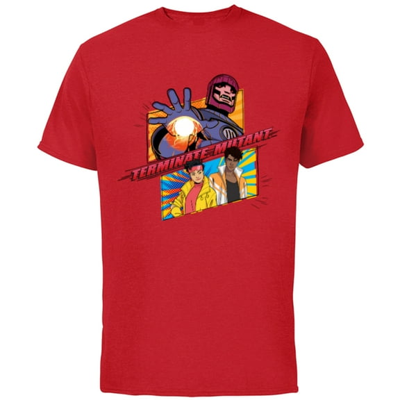 Marvel Studios X-Men ’97 Jubilee Sentinel Terminate Mutant- Short Sleeve Cotton T-Shirt for Adults - Customized-Red