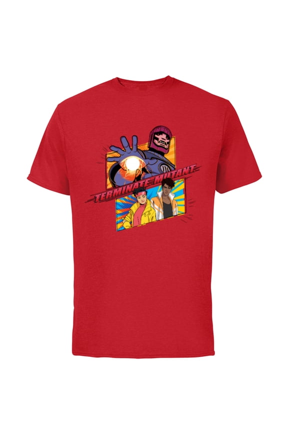 Studios X-Men ’97 Jubilee Sentinel Terminate Mutant- Short Sleeve Cotton T-Shirt for Adults - Customized-Red