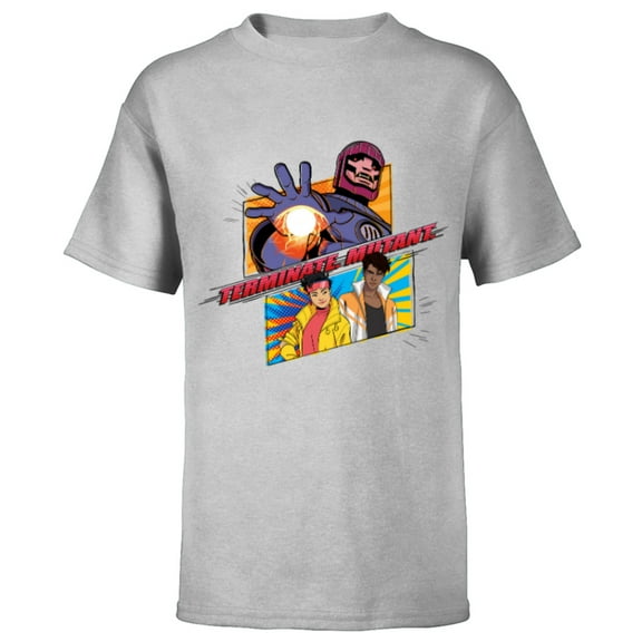 Marvel Studios X-Men ’97 Jubilee Sentinel Terminate Mutant- Short Sleeve T-Shirt for Kids - Customized-Athletic Heather
