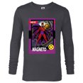 thumbnail image 1 of Marvel Studios X-Men ’97 Magneto Retro Trading Card- Long Sleeve T-Shirt for Men - Customized-Charcoal Heather, 1 of 5