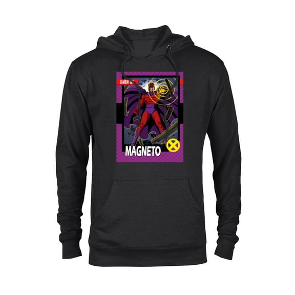 Marvel Studios X-Men ’97 Magneto Retro Trading Card- Pullover Hoodie for Adults - Customized-Black