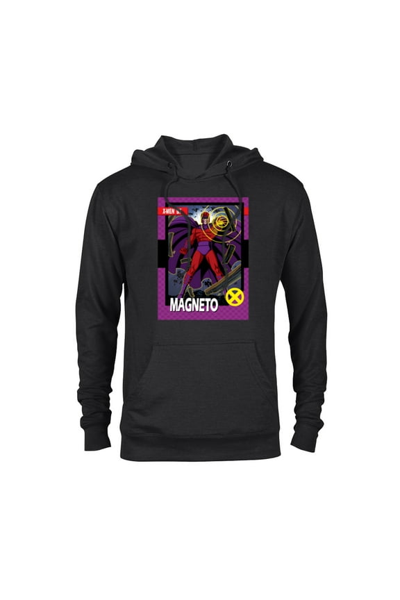 Studios X-Men ’97 Magneto Retro Trading Card- Pullover Hoodie for Adults - Customized-Black