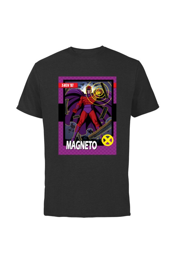 Studios X-Men ’97 Magneto Retro Trading Card- Short Sleeve Cotton T-Shirt for Adults - Customized-Black